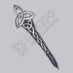 Celtic Knot Design Black Color Filled Kilt Pin