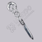 Celtic Knot Black Color Filled Kilt Pin