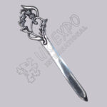 Scottish Thistle Chrome Black Color Filling Kilt Pin