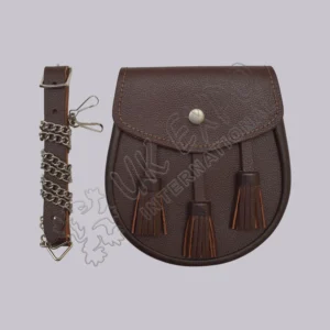 Traditional Brown Leather Daywear Sporran