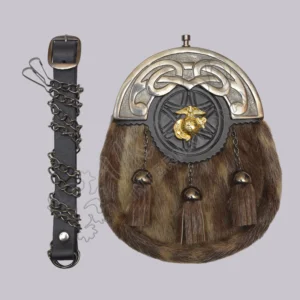 Seal Skin Full Dress Antique Cantle Sporran