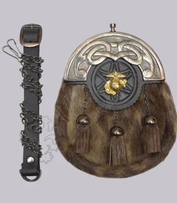 Seal Skin Full Dress Antique Cantle Sporran