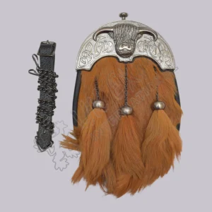 Highland Coo Dress Brown Goat Hair Kilt Sporran
