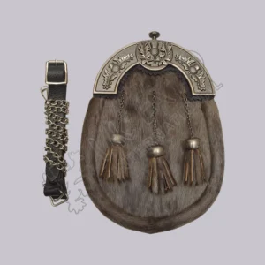 Grey Seal Skin Thistle Antique Cantle Full Dress Sporran