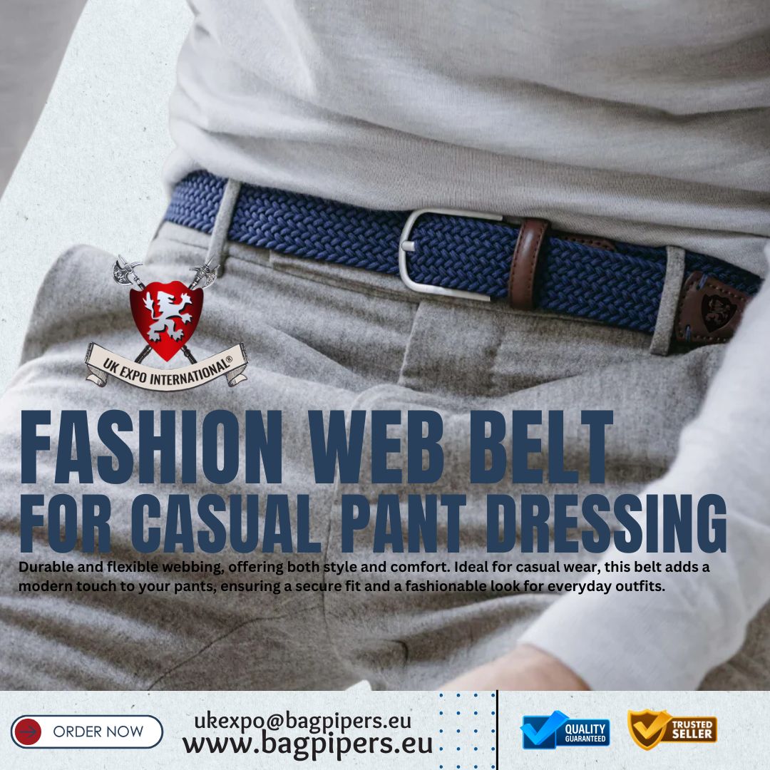 Fashion Web Belt for Casual Pant Dressing